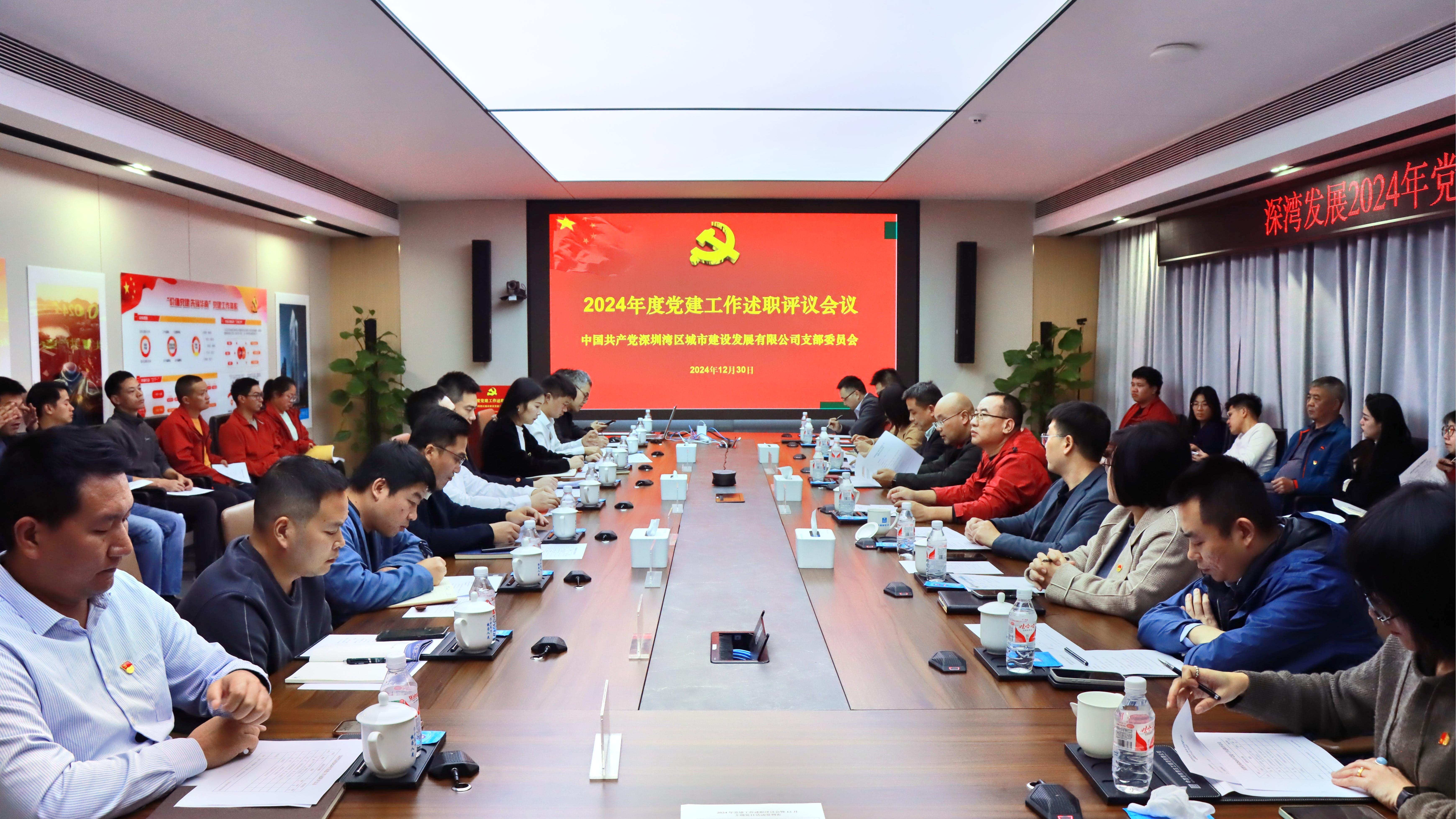 深湾发展公司2024年党建工作述职评议会圆满召开