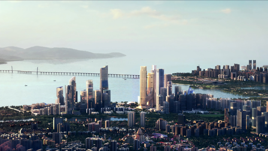 荣耀封顶！深圳湾超级总部基地C塔迈向“传世之作”新征程